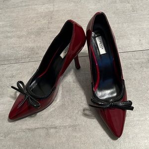 Red Prada pumps